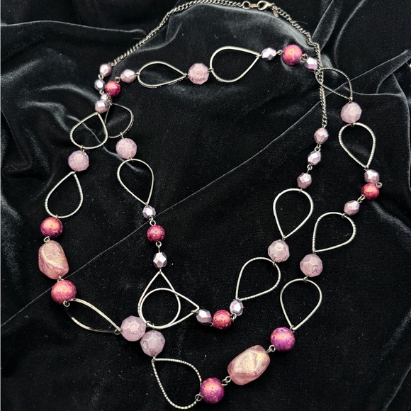 Premier Designs Jewelry - Pink and Silver Necklace